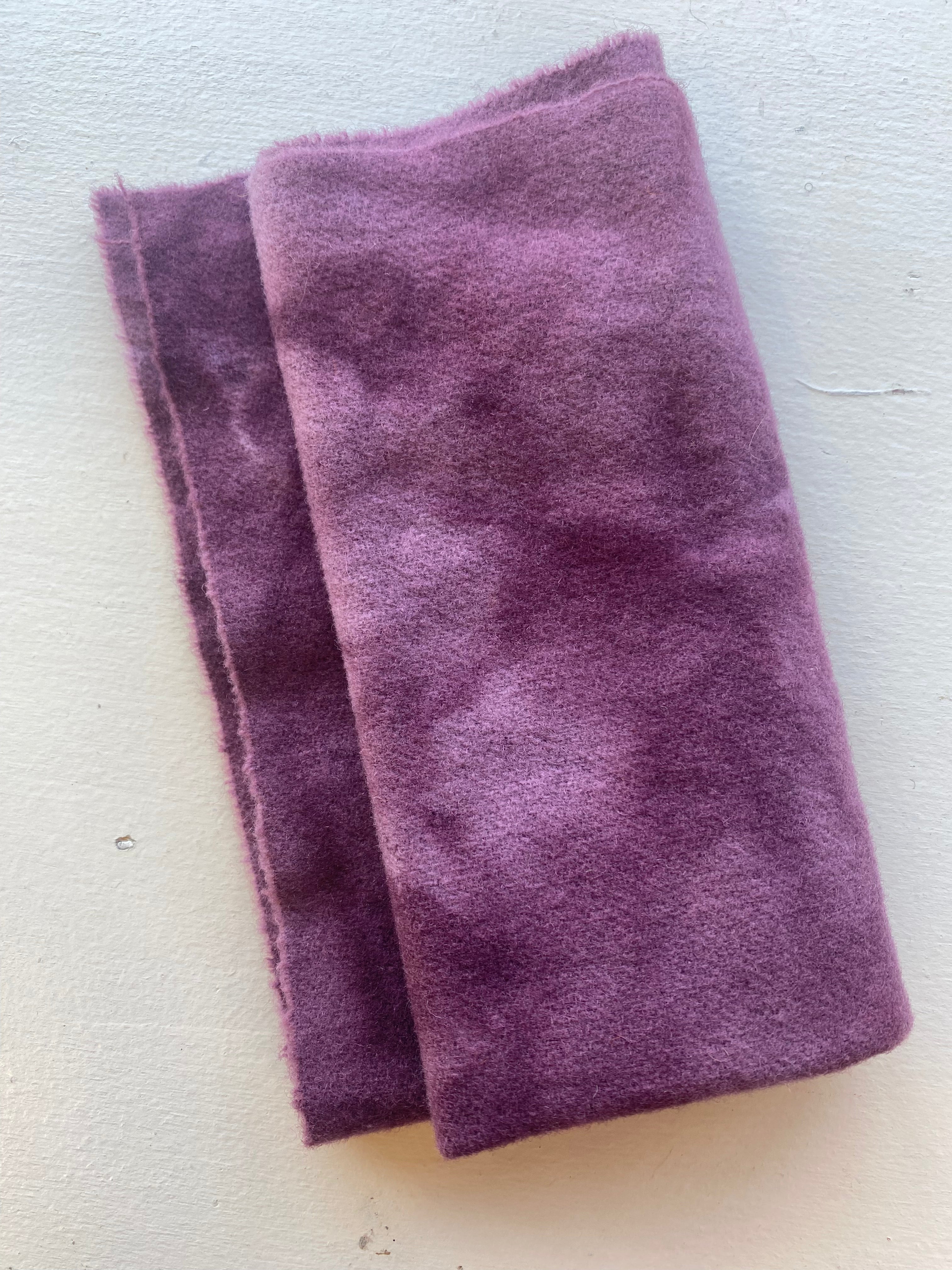 Photo of Felted Wool Pre-Cut 100% Wool in Weathered Plum - Large - 15" x 14"