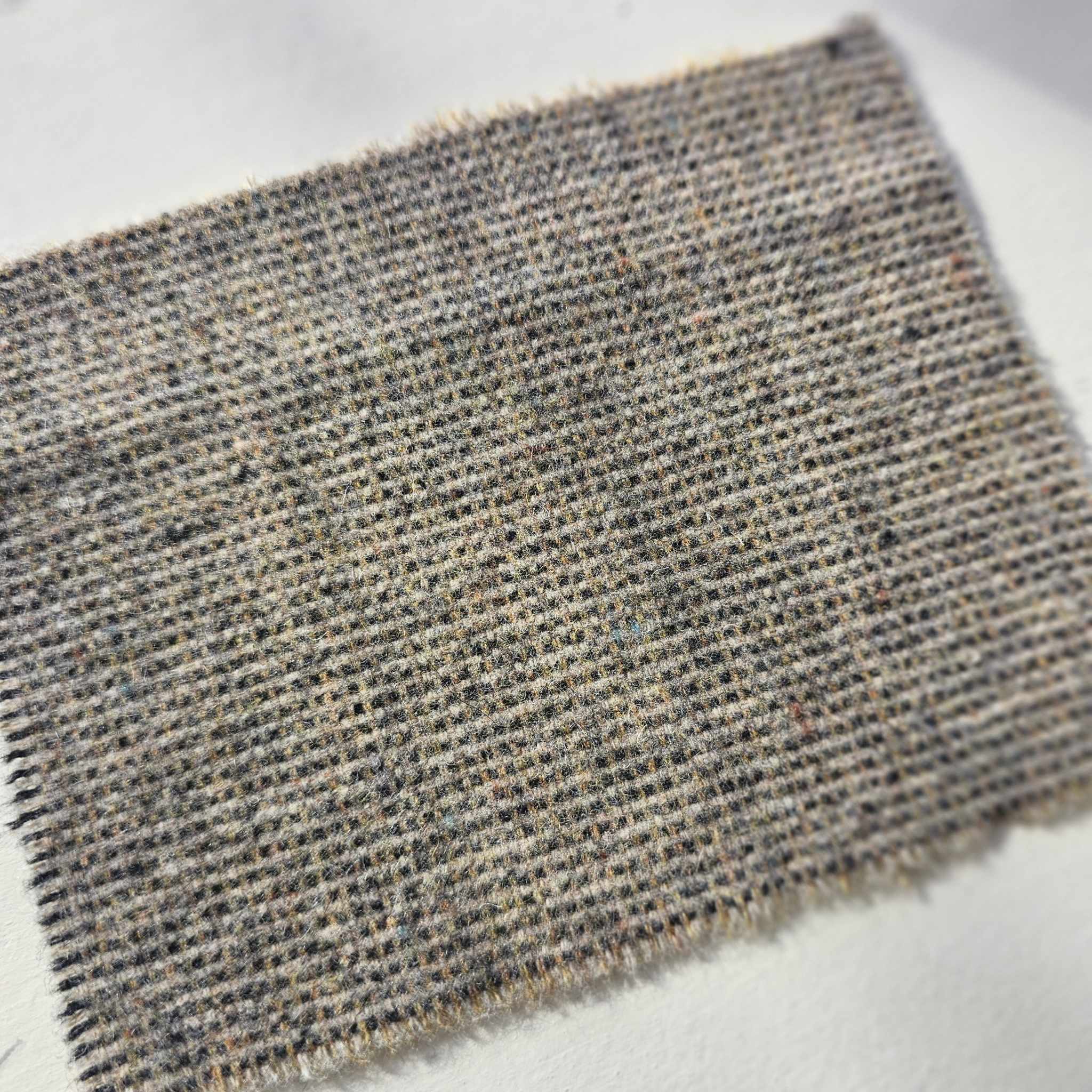 Photo of Felted Wool Pre-Cut 100% Wool in Woven Multi-Color - Mini Square - 4" x 4"