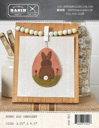 Photo of Buttermilk Basin Kit in Bunny Egg Ornament - Wool Applique