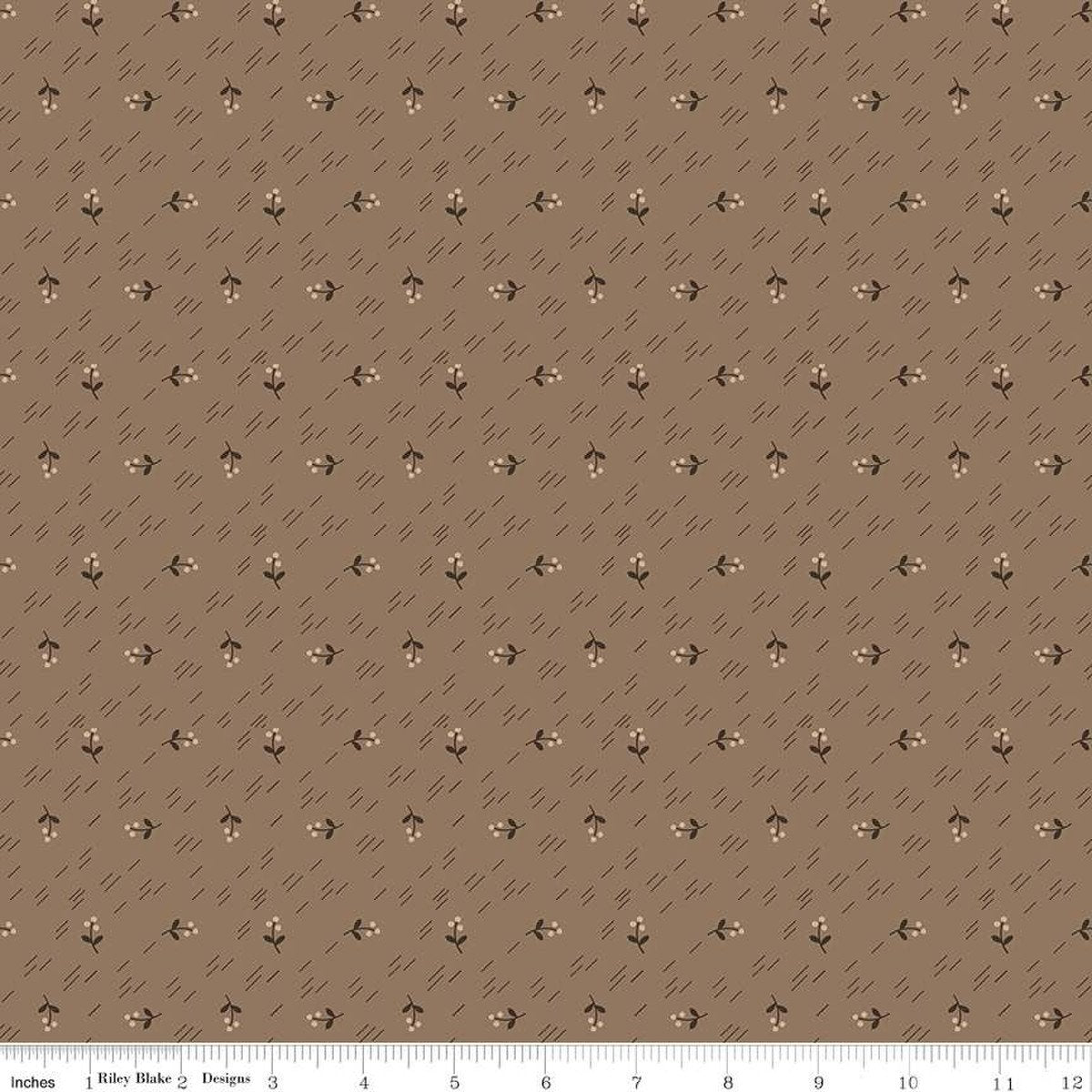 Photo of Riley Blake Designs 100% Cotton Fabric in Chestnut Berries from Autumn - 44"/45" Wide Fabric