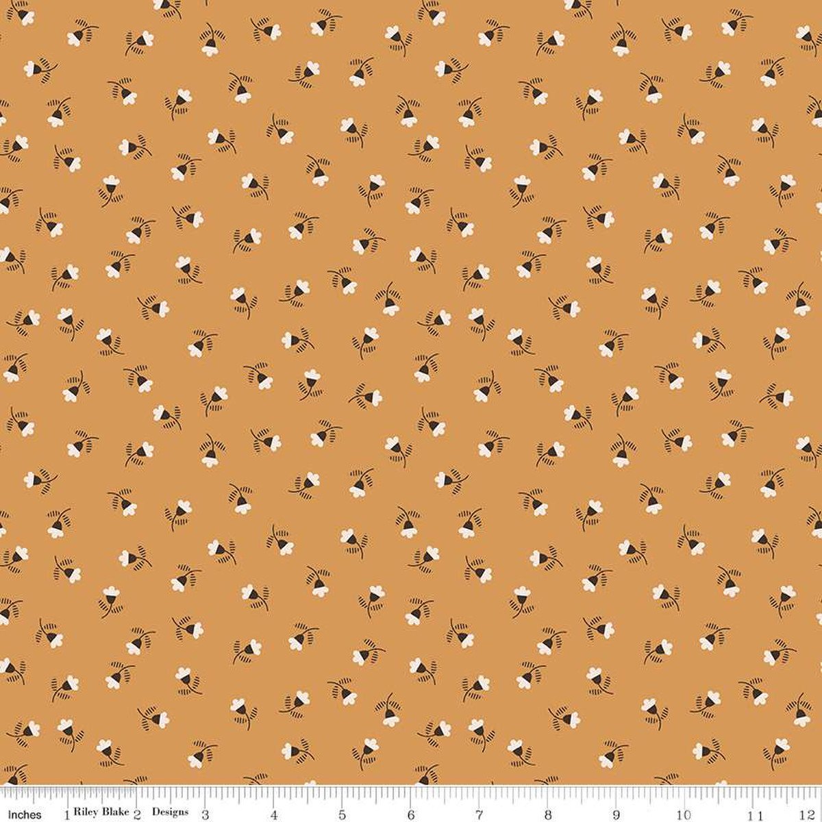 Photo of Riley Blake Designs 100% Cotton Fabric in Cider Blossom from Autumn - 44"/45" Wide Fabric