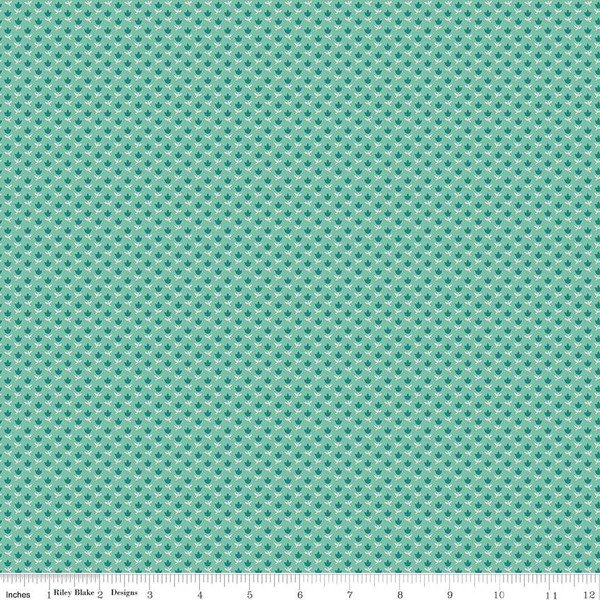 Photo of Riley Blake Designs 100% Cotton Fabric in Sea Glass Dearest from Mercantile - 44"/45" Wide Fabric
