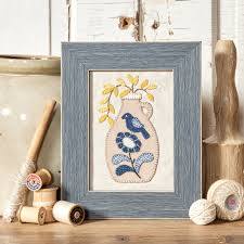 Photo of Vintage Crocks Thru The Year August in Wool Applique Pattern from Buttermilk Basin