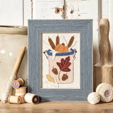 Photo of Vintage Crocks Thru The Year November in Wool Applique Pattern from Buttermilk Basin