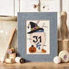 Photo of Vintage Crocks Thru The Year October in Wool Applique Pattern from Buttermilk Basin