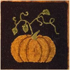 Photo of Square Pumpkin Mat in Rug Hook from The Blue Tulip