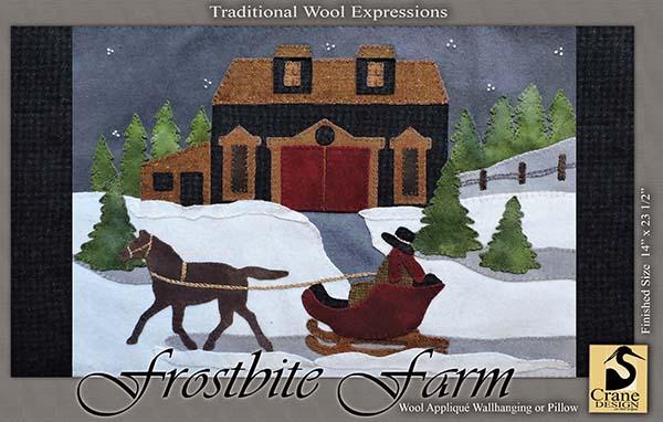 Photo of Traditional Wool Expressions in Frostbite Farm from Crane Design - Wool Applique Pattern