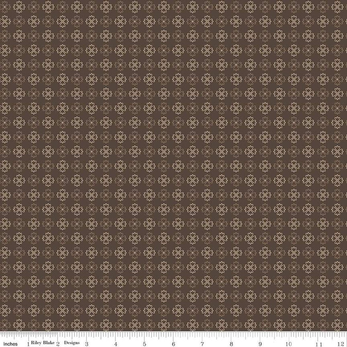 Photo of Riley Blake Designs 100% Cotton Fabric in Raisin Kerchief from Autumn - 44"/45" Wide Fabric