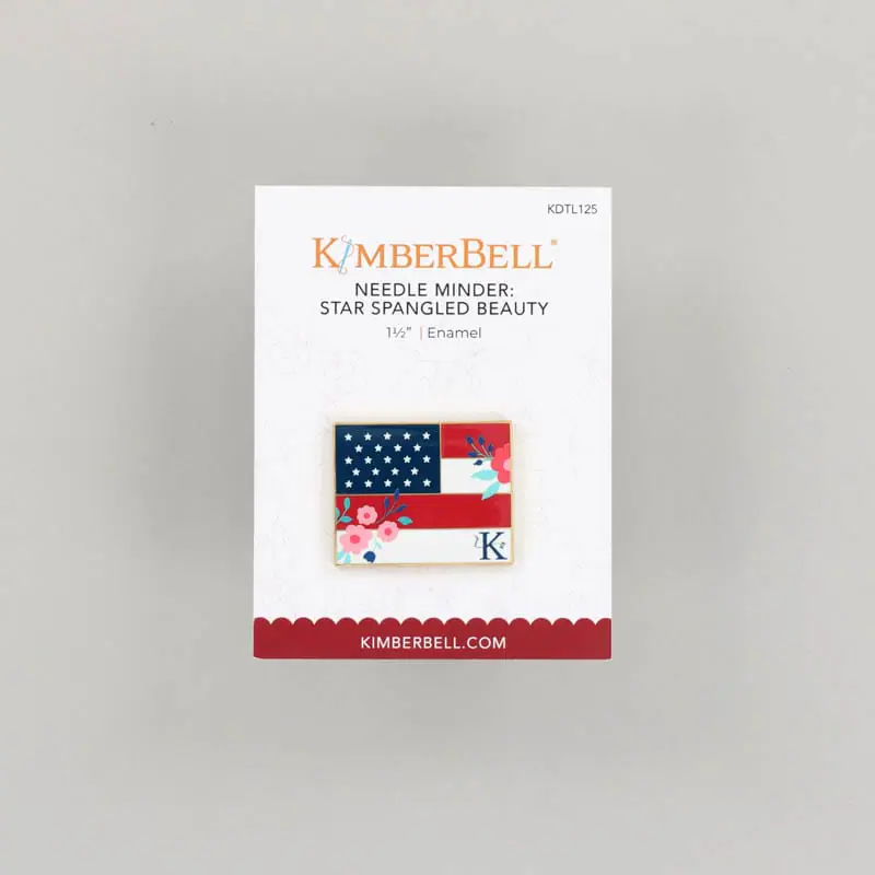 Photo of Kimberbell 1-1/2" Enamel Magnetic square in American Flag - Star Spangled Beauty Needle Minder from Kimberbell