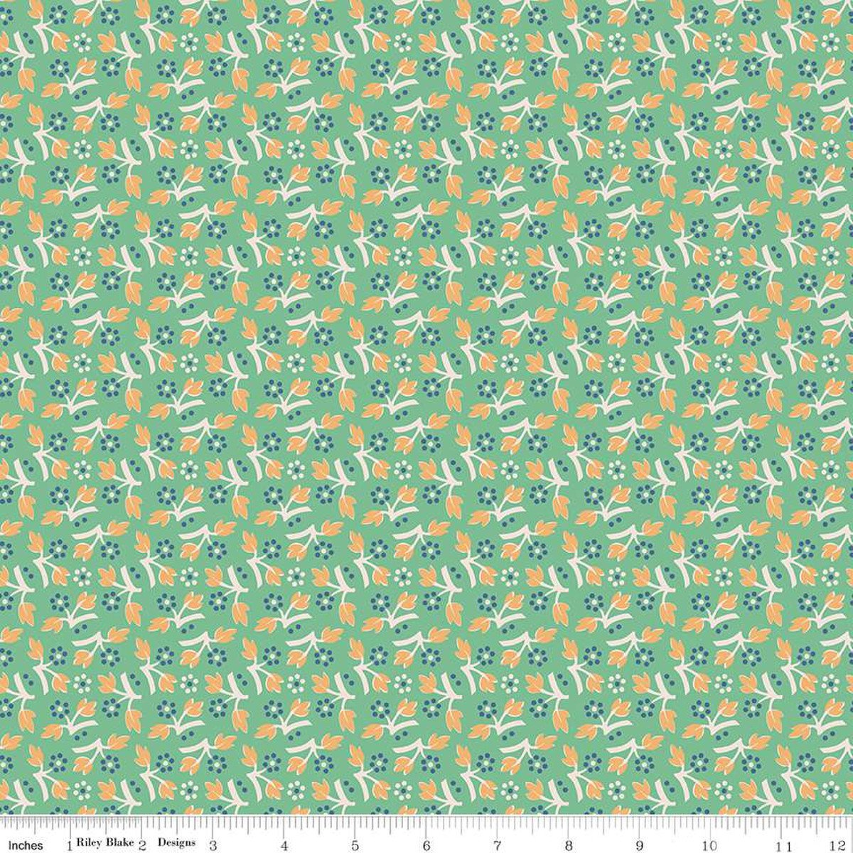 Photo of Riley Blake Designs 100% Cotton Fabric in Leaf Memories from Mercantile - 44"/45" Wide Fabric