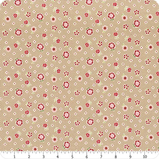 Photo of Riley Blake Designs 100% Cotton Fabric in Tea Dye Nostalgic from Mercantile - 44"/45" Wide Fabric