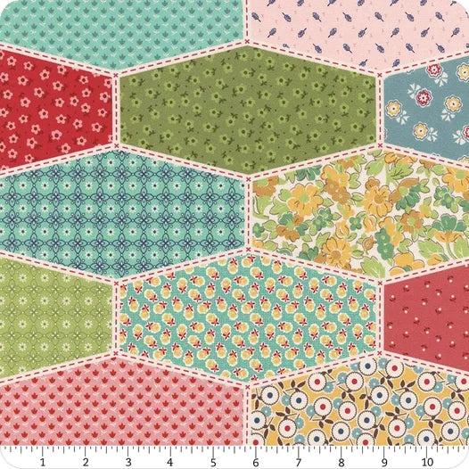 Photo of Riley Blake Designs 100% Cotton Fabric in Multi Cherish Canvas from Mercantile - 57"/58" Wide Fabric