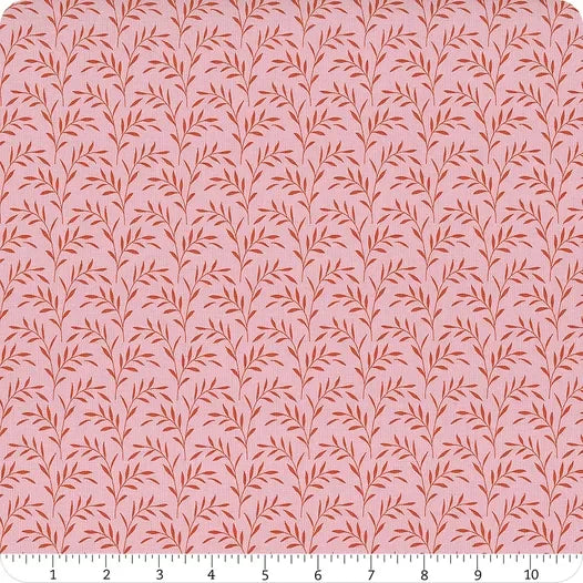 Photo of Tilda Fabrics 100% Cotton Fabric in Olive Branch Blush from Hibernation - 44"/45" Wide Fabric