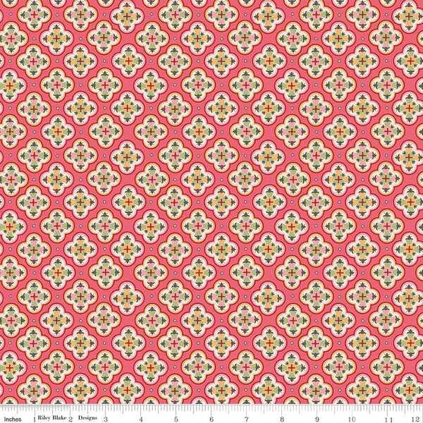 Photo of Riley Blake Designs 100% Cotton Fabric in Tea Rose Sentimental from Mercantile - 44"/45" Wide Fabric