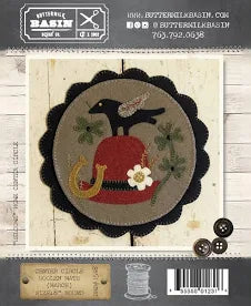 Photo of Center Circle Woolen Mat March in Wool Applique from Buttermilk Basin