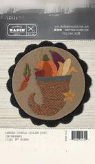 Photo of Center Circle Woolen Mat November in Wool Applique from Buttermilk Basin