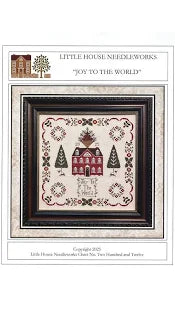 Photo of Joy to the World Chart No. 212 in Cross Stitch from Little House Needleworks