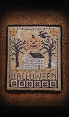 Photo of Halloween Saltbox in Cross Stitch from Waxing Moon Designs