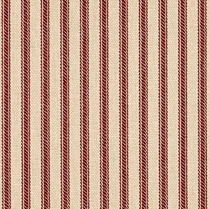 Photo of Red Ticking in 54" Fabric from Home Decorator Print