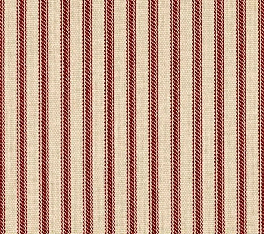 Photo of Red Ticking in 54" Fabric from Home Decorator Print