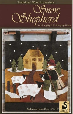 Photo by Traditional Wool Expressions in Snow Shepherd from Crane Design- Wool Applique Pattern