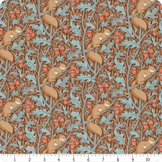 Photo of Tilda Fabrics 100% Cotton Fabric in Squirreldream Hazel from Hibernation - 44"/45" Wide Fabric