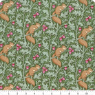 Photo of Tilda Fabrics 100% Cotton Fabric in Squirreldream Sage from Hibernation - 44"/45" Wide Fabric