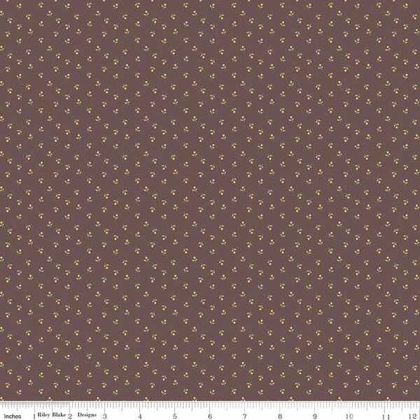 Photo of Riley Blake Designs 100% Cotton Fabric in Espresso Sweet from Mercantile - 44"/45" Wide Fabric