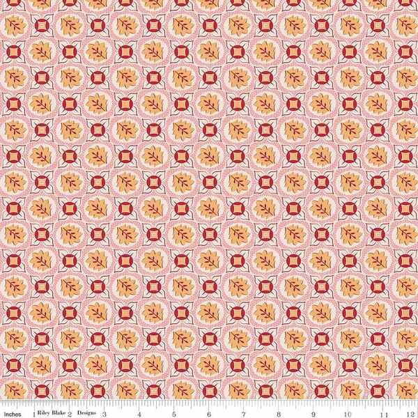 Photo of Riley Blake Designs 100% Cotton Fabric in Coral Treasure from Mercantile - 44"/45" Wide Fabric