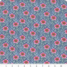 Photo of Tilda Fabrics 100% Cotton Fabric in Winterrose Blue from Hibernation - 44"/45" Wide Fabric
