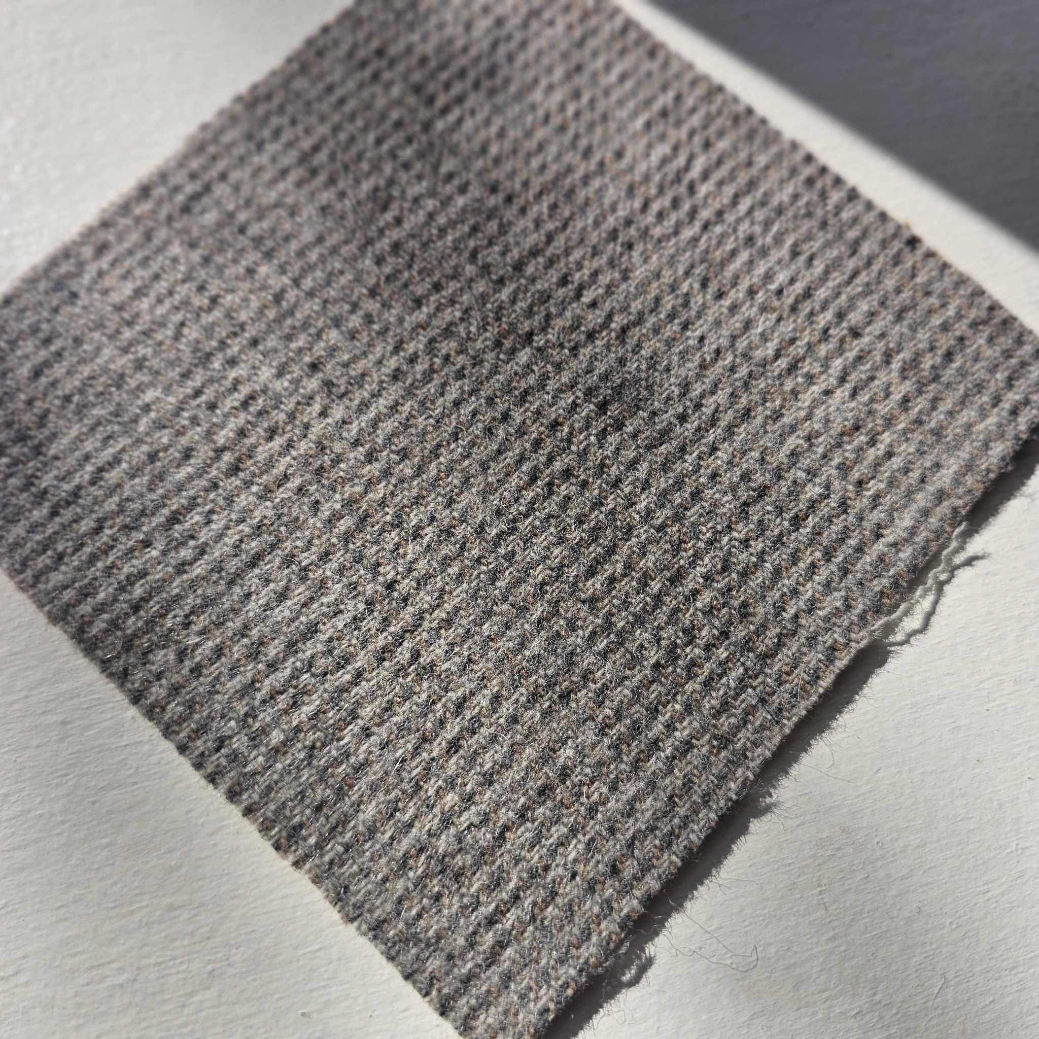 Photo of Felted Wool Pre-Cut 100% Wool in Woven Dusty Green - Mini Square - 4" x 4"