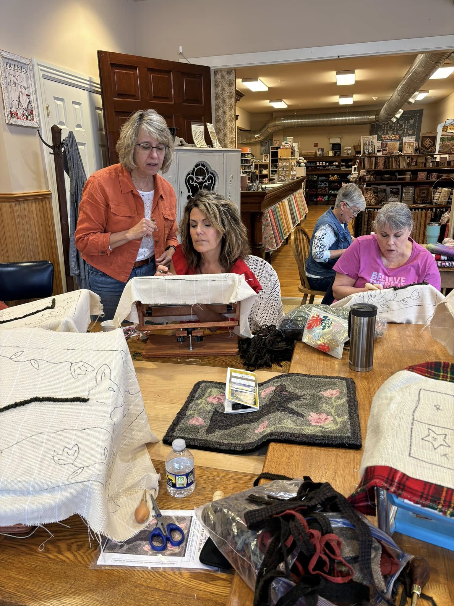 Discover the Joy of Wool Rug Hooking at Humble Stitch In Newport, PA