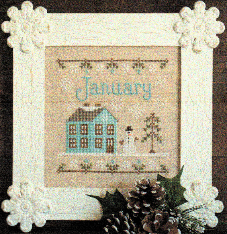 Photo of Cottage of the Month January in Cross Stitch from Country Cottage Needleworks