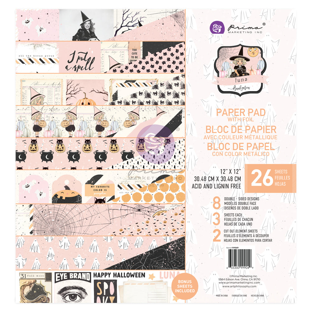 Prima - Luna - 12x12 Paper Pad – Humble Stitch