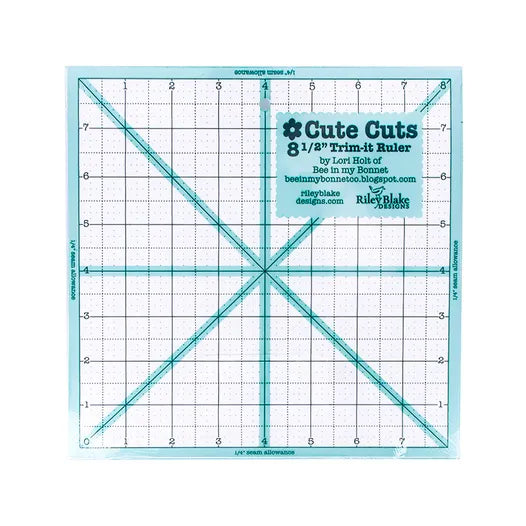 Photo of Cute Cuts 8.5 Inch Trim It Ruler in Rulers from Riley Blake