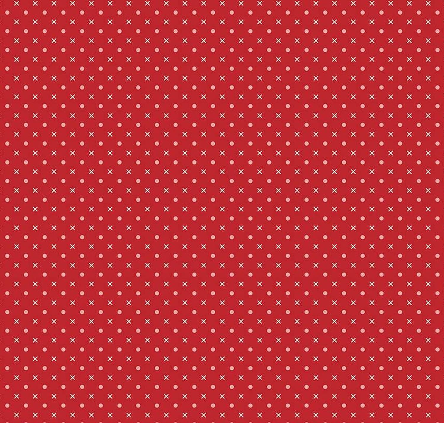 Photo of Riley Blake Designs 100% Cotton Fabric in Mary Schoolhouse from Bee Dots - 43"/44" Wide Fabric