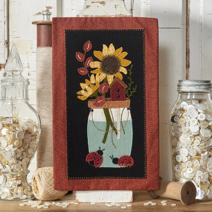 Photo of Ball Jar's Thru The Year August in Wool Applique from Buttermilk Basin