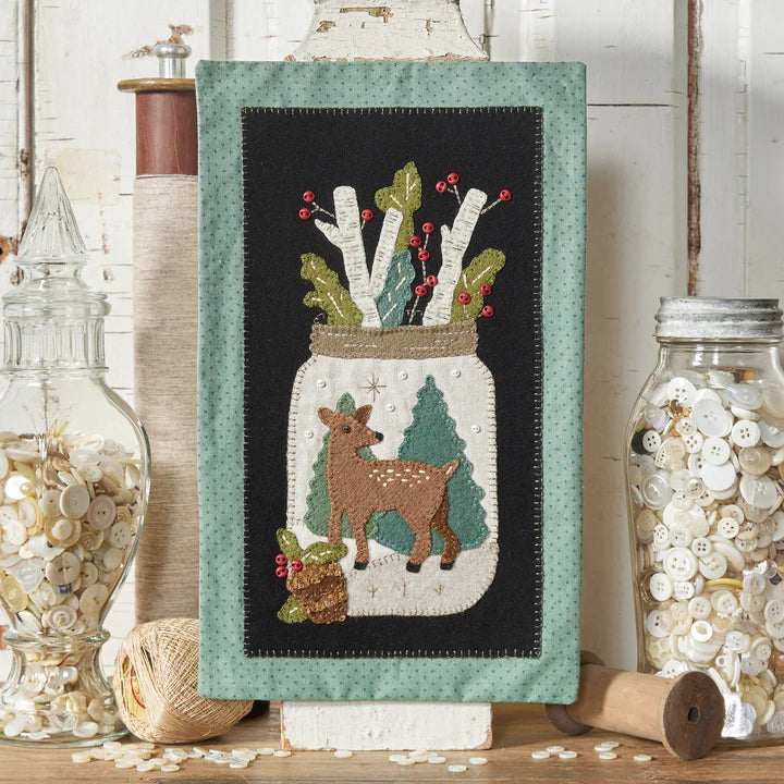 Photo of Ball Jar's Thru the Year January in Wool Applique from Buttermilk Basinv