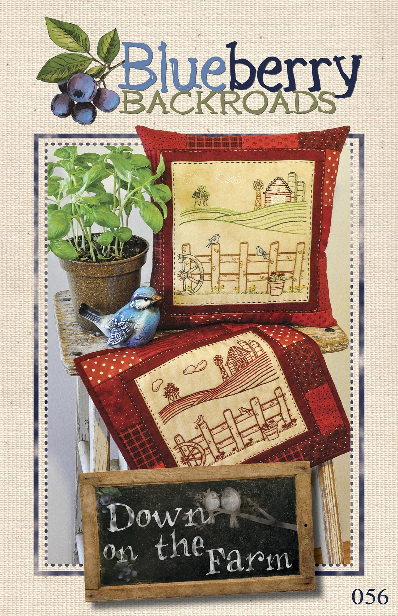 Photo of Blueberry Backroads Pattern from Down On The Farm - Embroidery