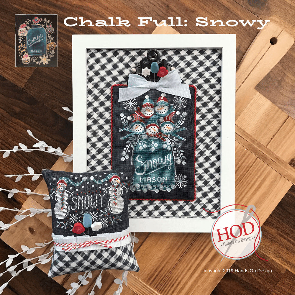 Photo of Snowy Chalk Full in Cross Stitch from Hands on Design