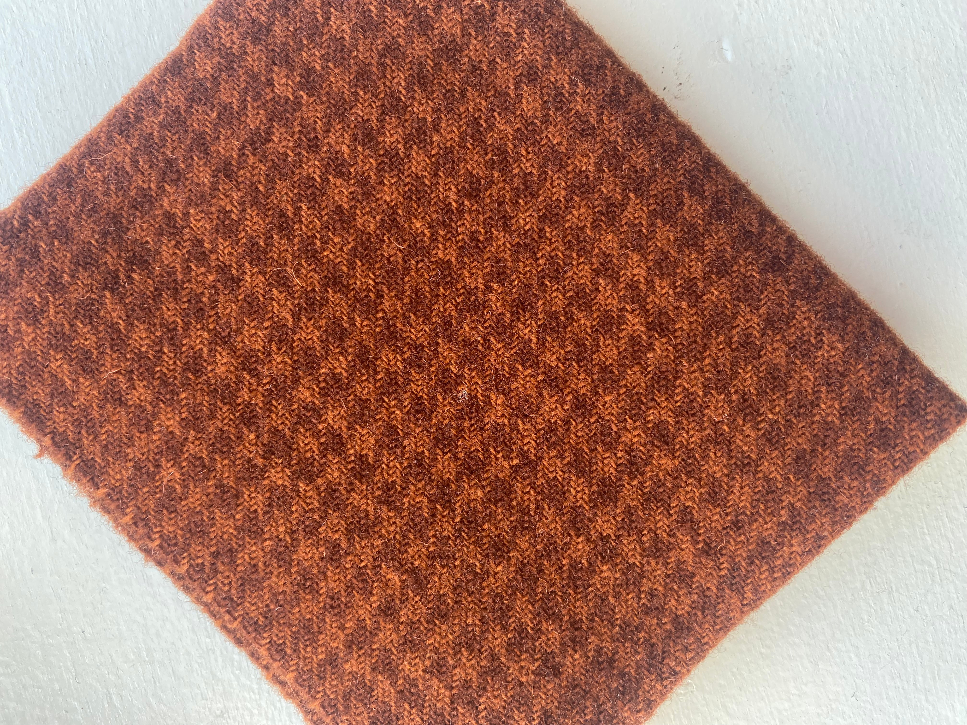Photo of Felted Wool Pre-Cut 100% Wool in Harvest Orange Mini Dots - Medium - 10" x 9"