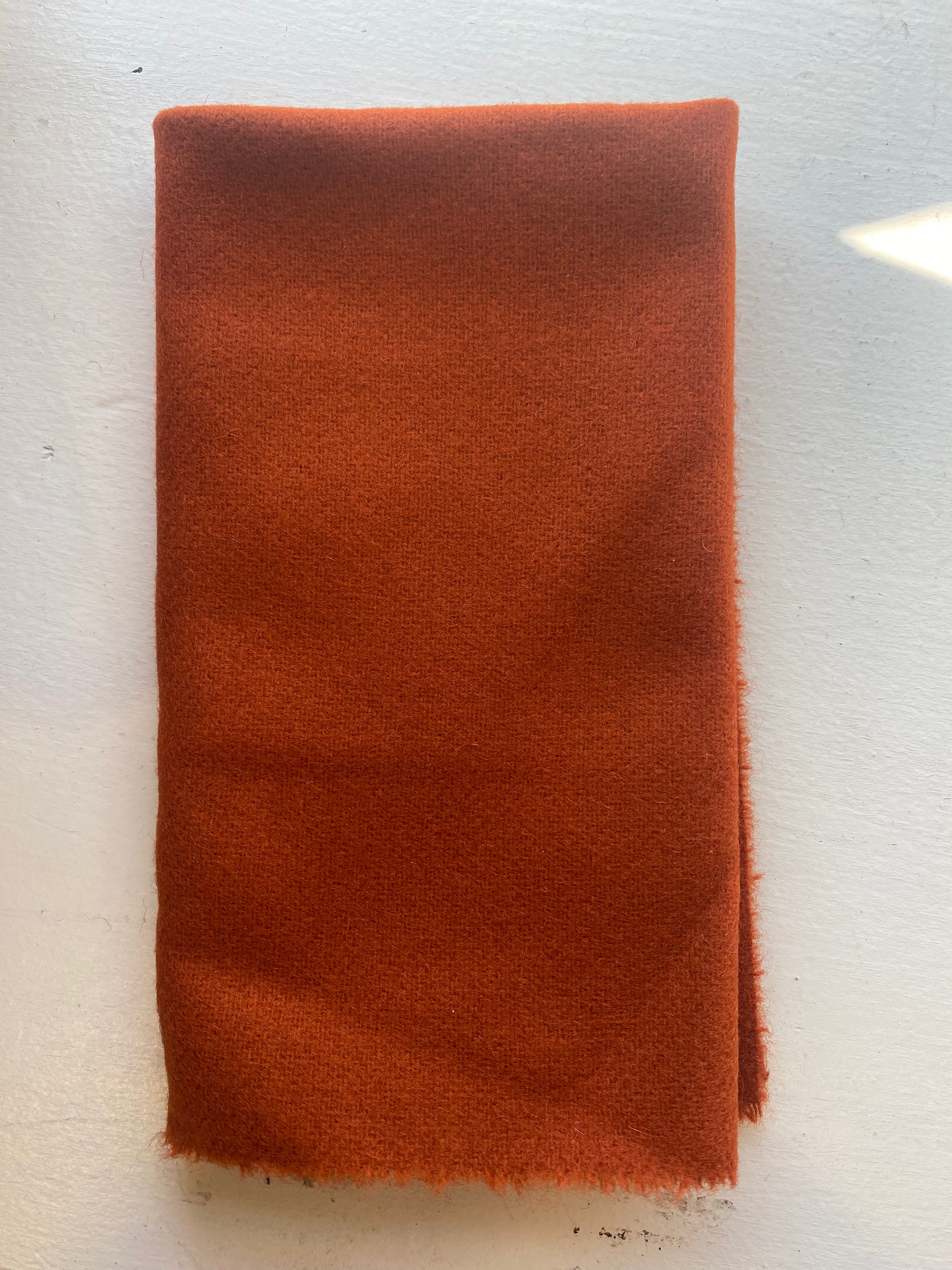 Photo of Felted Wool Pre-Cut 100% Wool in Hunter Orange - Large - 15" x 14"