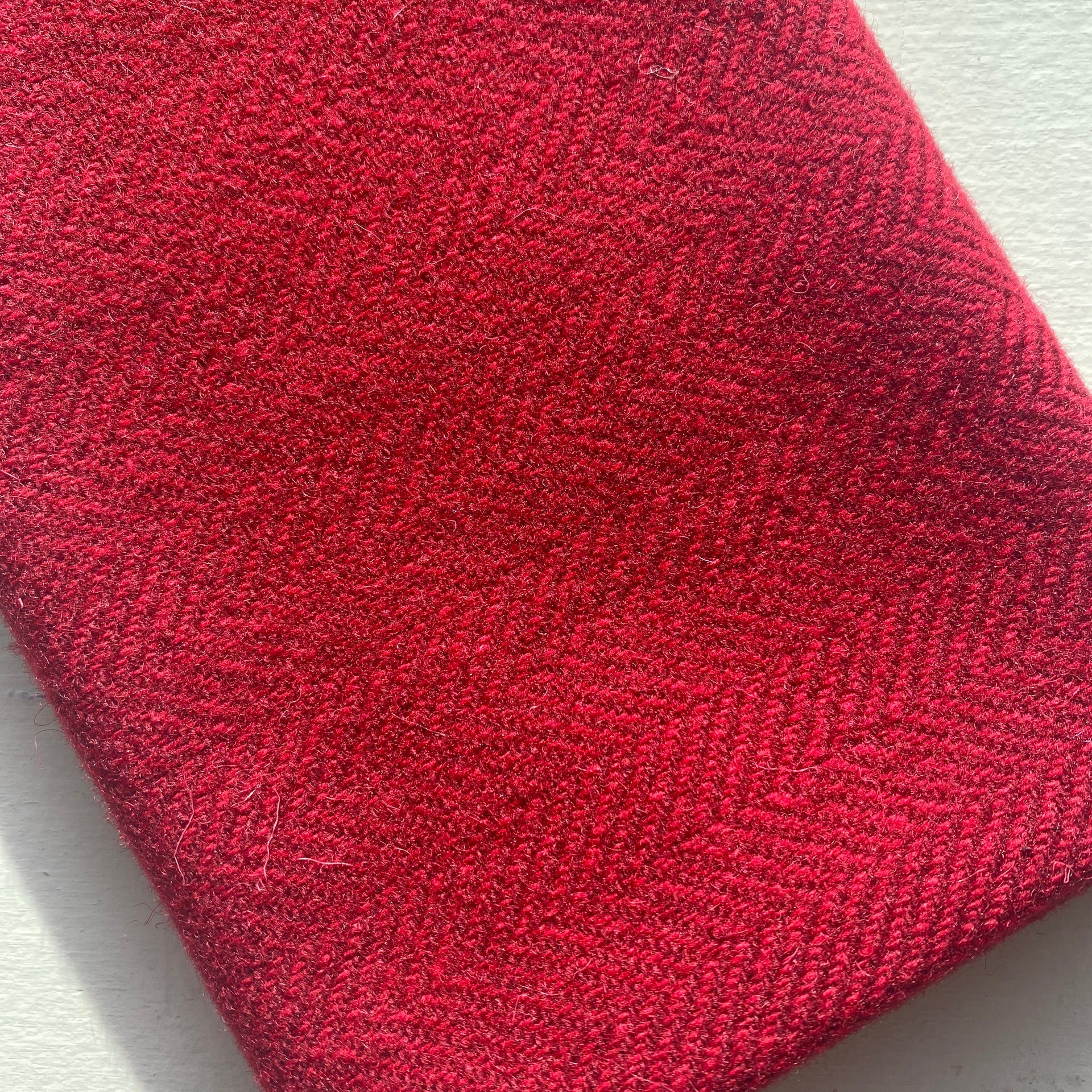 Photo of Felted Wool Pre-Cut 100% Wool in Ruby Red - Medium - 10" x 9"