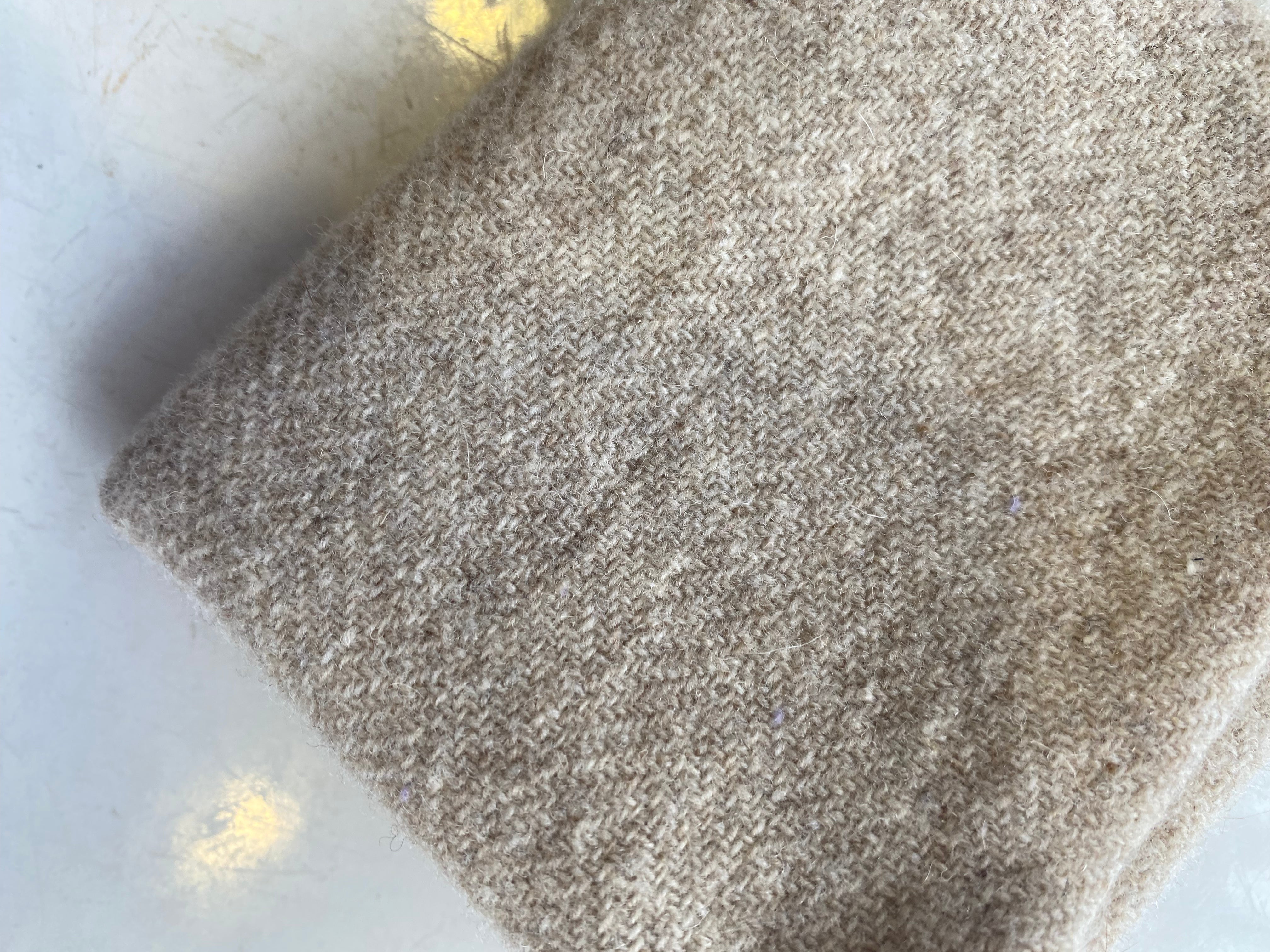 Photo of Felted Wool Pre-Cut 100% Wool in Alabaster - Medium - 10" x 9"