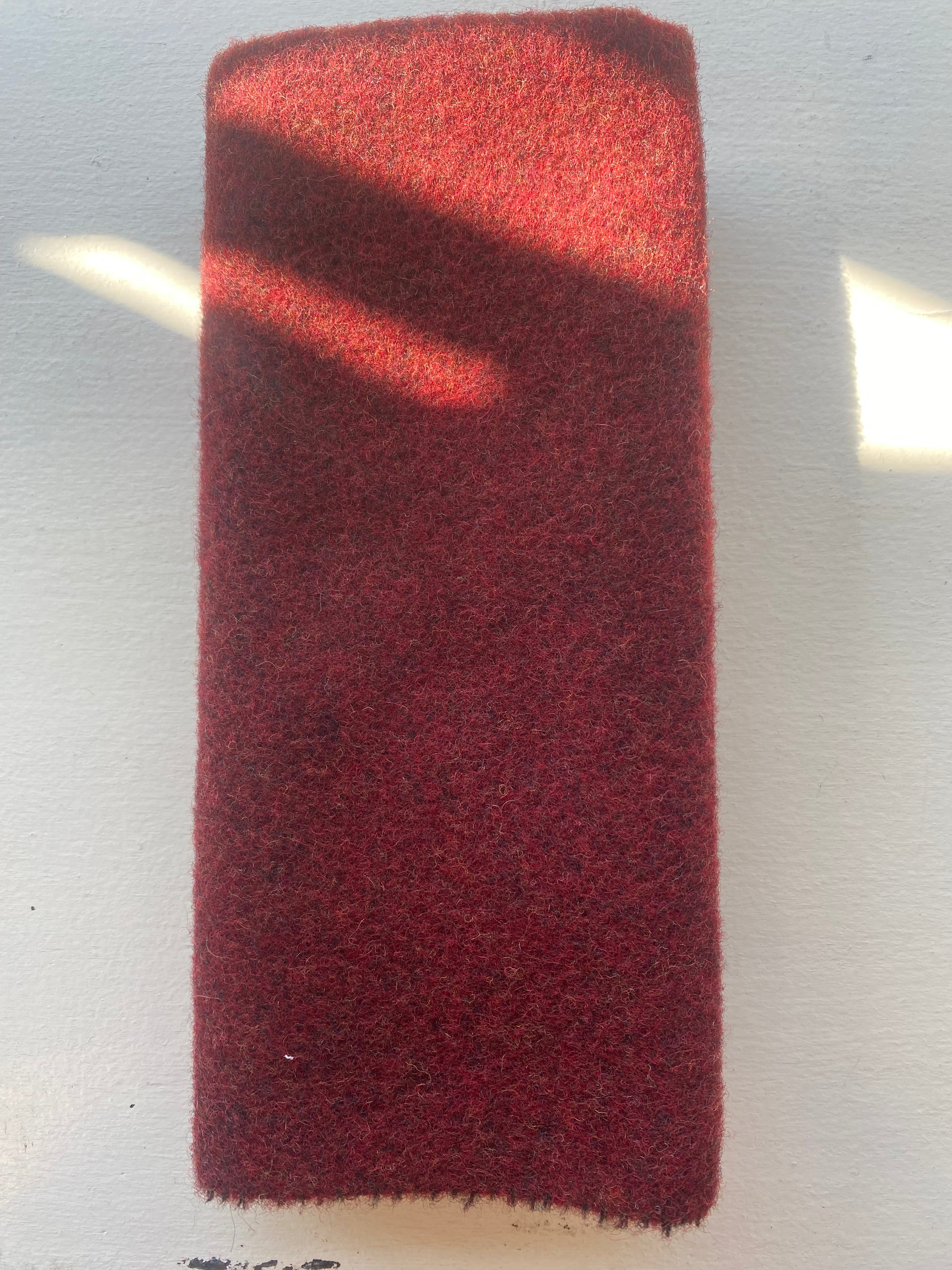 Photo of Felted Wool Pre-Cut 100% Wool in Heathered Red - Large - 15" x 14"