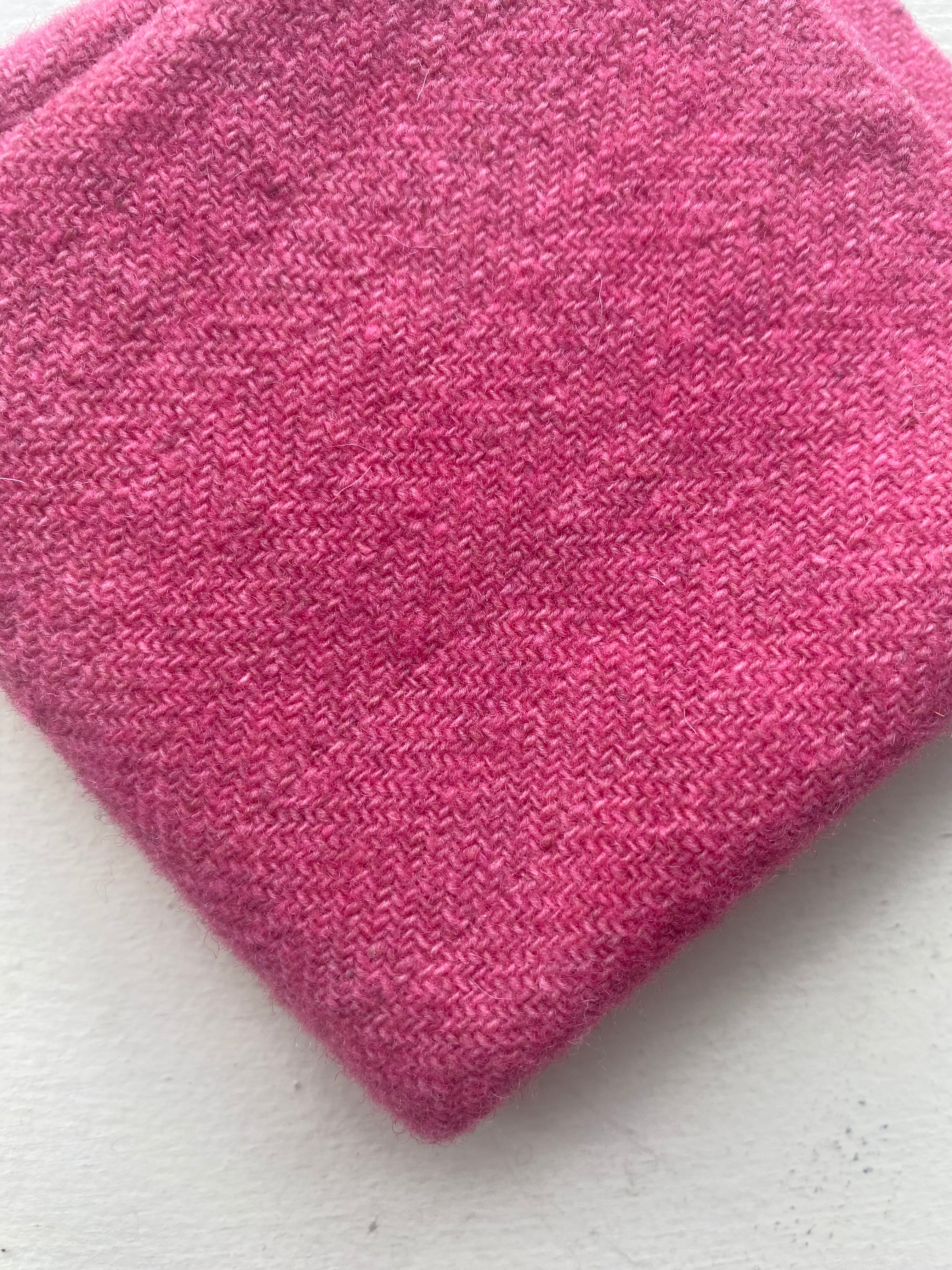 Photo of Felted Wool Pre-Cut 100% Wool in Pink Chevron - Medium - 10" x 9"