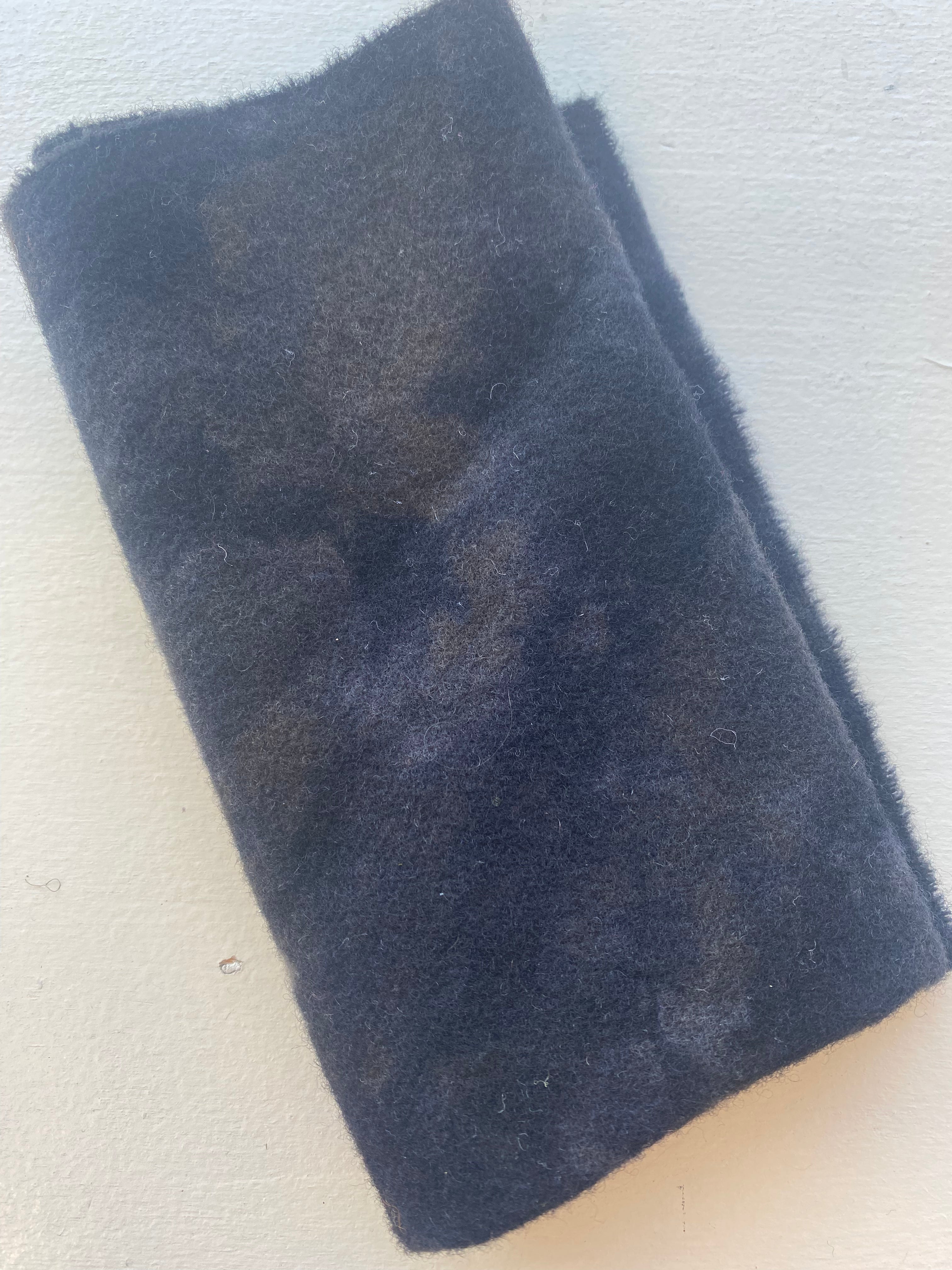 Photo of Felted Wool Pre-Cut 100% Wool in Weathered Black - Large - 15" x 14"