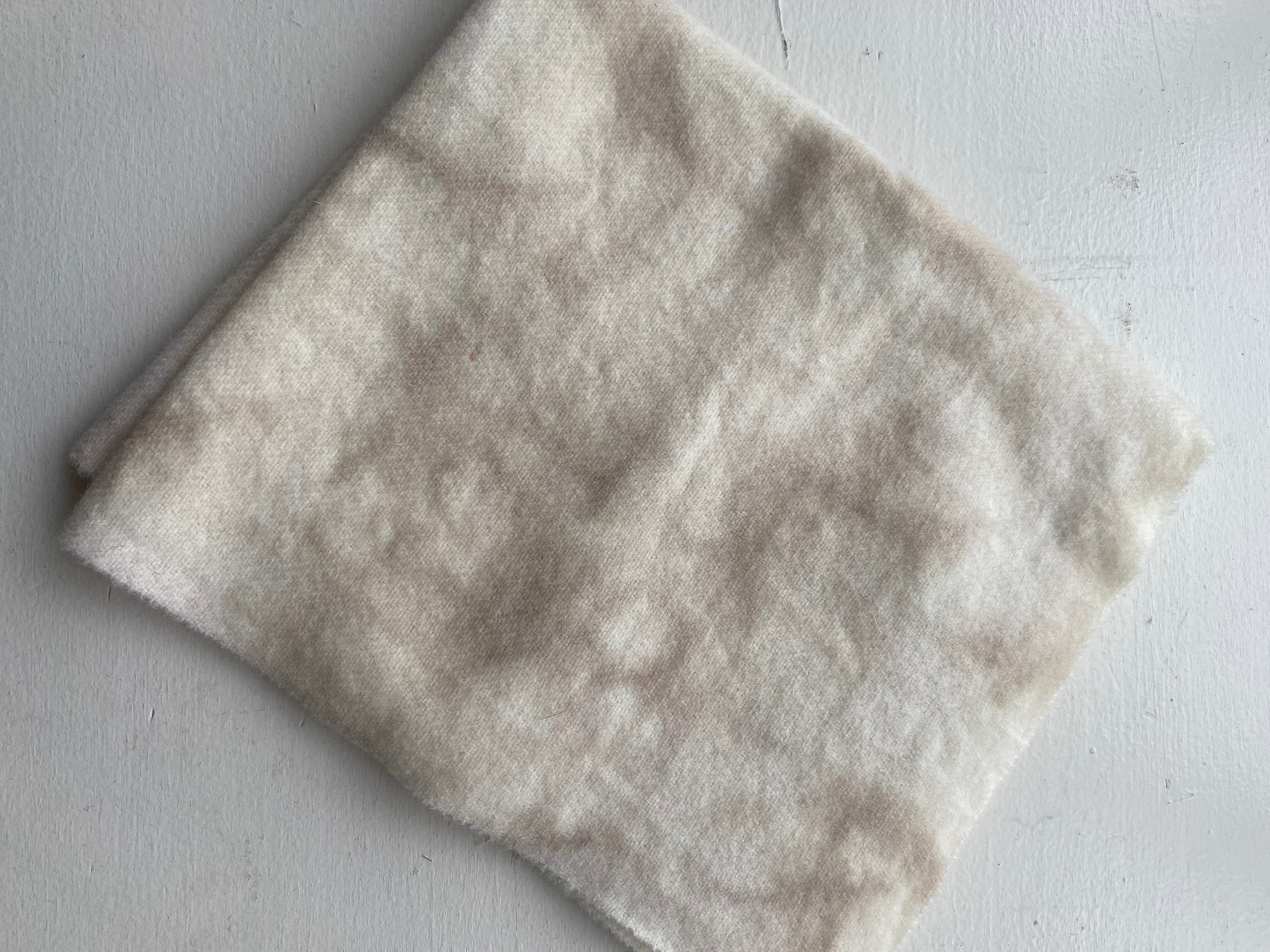 Photo of Felted Wool Pre-Cut 100% Wool in Worn Ivory - Large - 15" x 14"