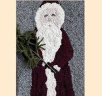 Photo of Belsnickel Red Coat in Rug Hooking from The Blue Tulip