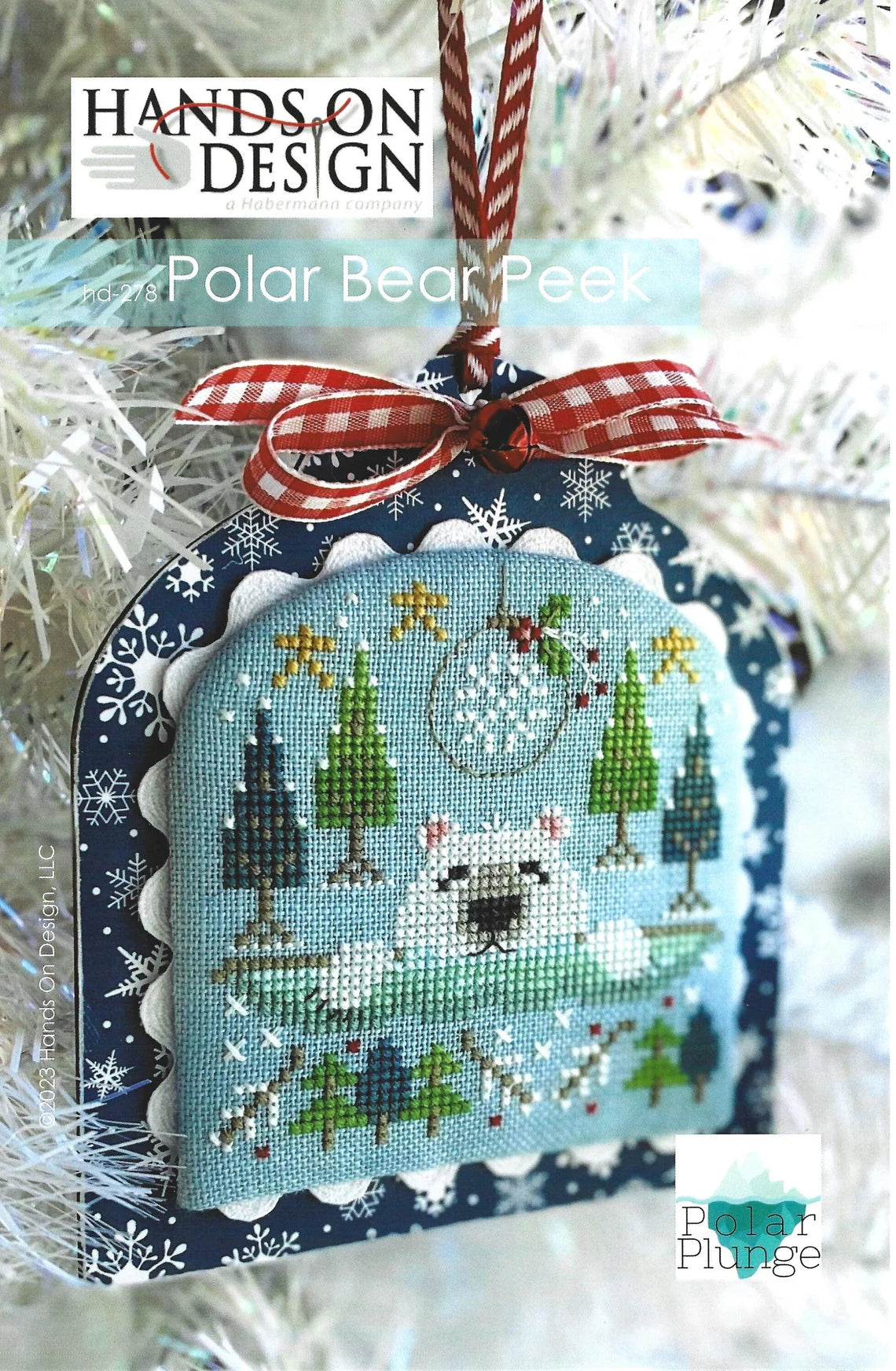 Photo of Polar Bear Peek in Cross Stitch Patterns from Hands on Design
